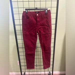 Burgundy Skinny Jeans
